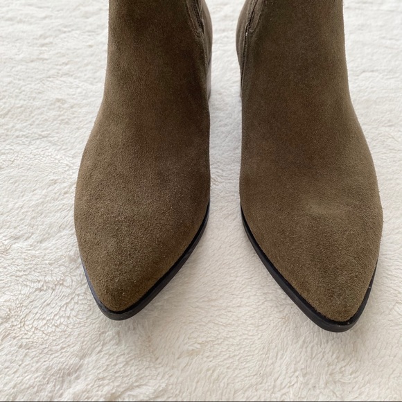 Lucky Brand Kitrie olive green knee suede boots - Picture 7 of 11